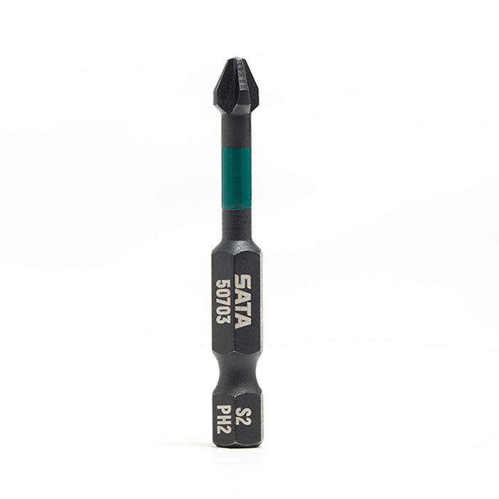 Bộ 10 mũi vít bake SATA cốt 6.35mm (1/4 inch), vật liệu thép đen hấp thụ lực xoắn, có nam châm