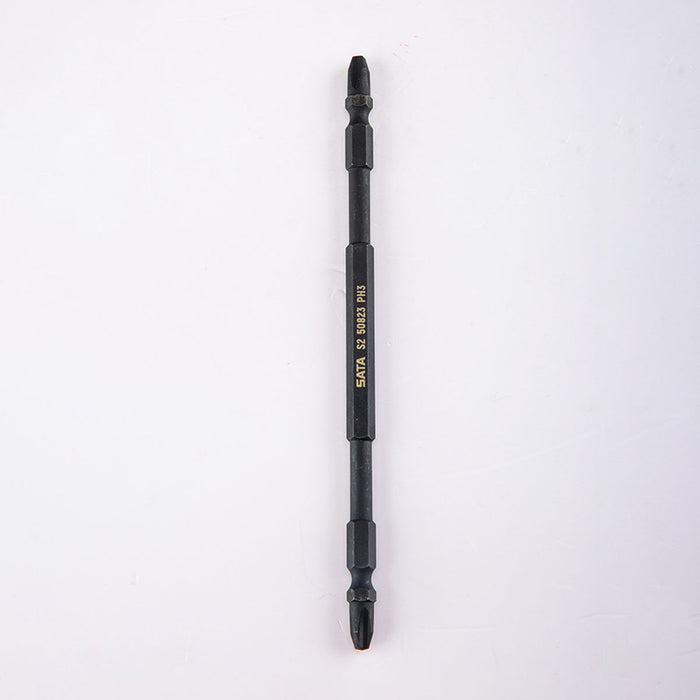 Bộ 10 đầu tua vít bake 2 đầu bằng thép đen SATA dài 150mm, cốt 6.35mm (1/4 inch),  có nam châm