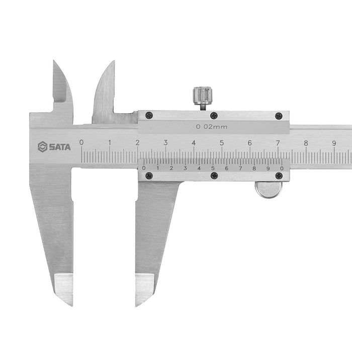 Thước kẹp SATA 91502, dãi đo từ 0-200mm, bước đo 0.02mm, độ chính xác +/-0.02mm