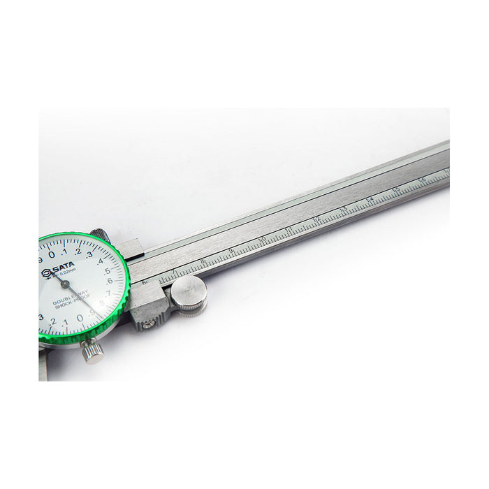 Thước cặp đo đường kính 0-150mm số hiển thị bằng đồng hồ SATA 91521