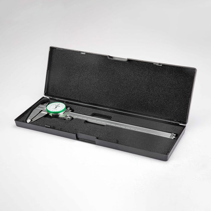 Thước kẹp cơ khí SATA 91522 loại có mặt đồng hồ, phạm vi đo từ 0-200mm, chất liệu thép không gỉ