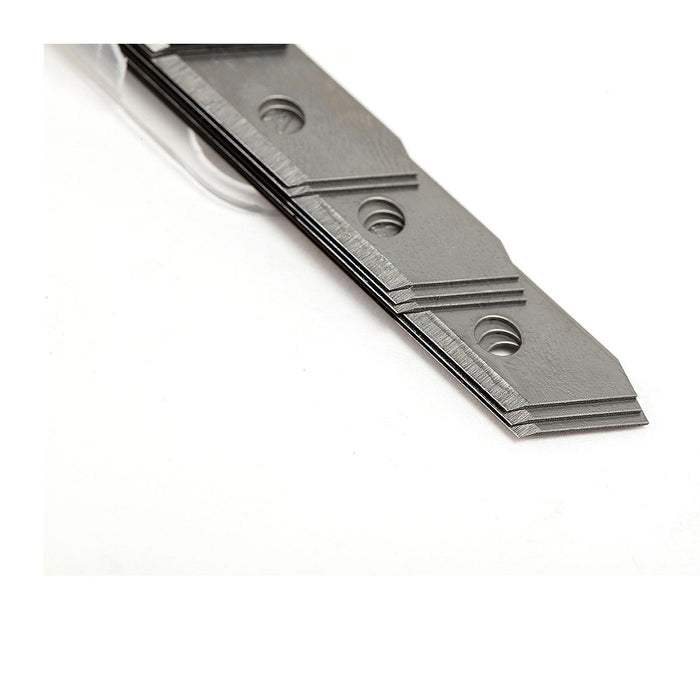 Bộ 10 lưỡi dao rọc giấy SATA 93432A, chất liệu thép SK2, kích thước 9 x 80mm