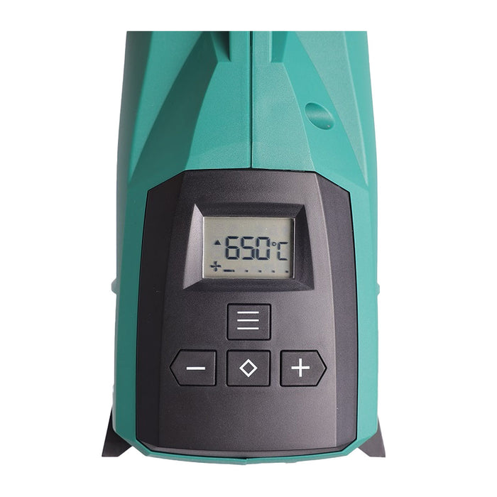 Súng khó nhiệt kỹ thuật số SATA 97923A, công suất 2300W, khả năng sinh nhiệt từ 80-650°C