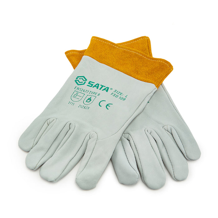 Găng tay da cừu cách nhiệt
Phù hợp để hàn TIG/MIG/CO2 cắt xử lý các vấn đề cơ khí. SATA FS0109