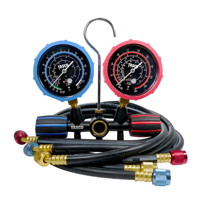 Đồng hồ áp suất Tasco TB120SM II Dùng để đo áp suất gas R12, R22, R134a, R404a trong ngành lạnh