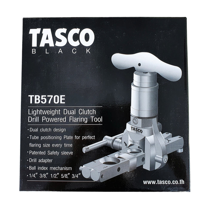 Bộ dụng cụ loe ống đồng dùng cho máy khoan Tasco TB570E, loe được các cỡ ống từ 6mm - 19mm (1/4 inch - 3/4 inch)