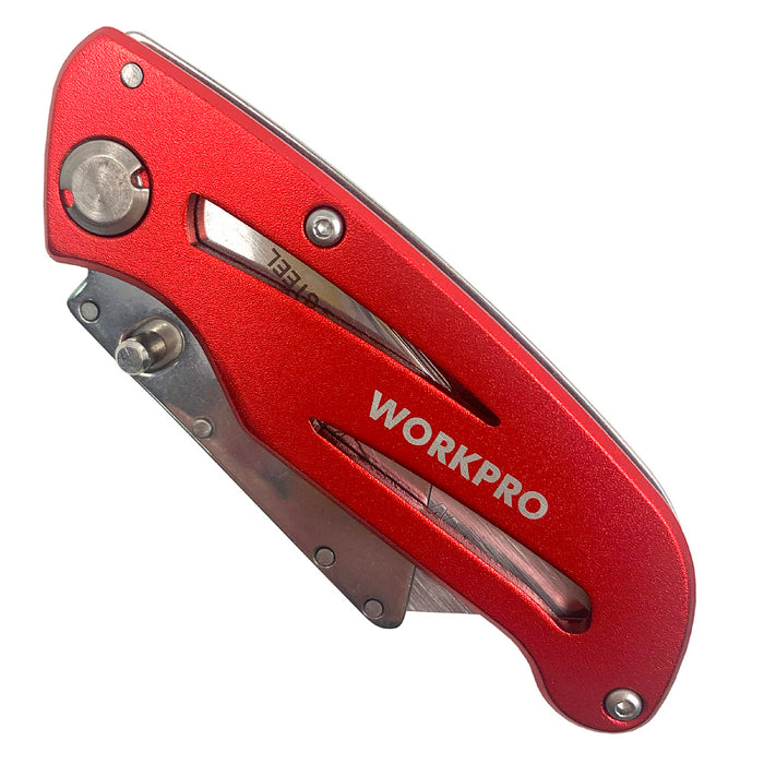 Dao gấp đa năng thân bằng nhôm thay lưỡi nhanh Workpro WP211003