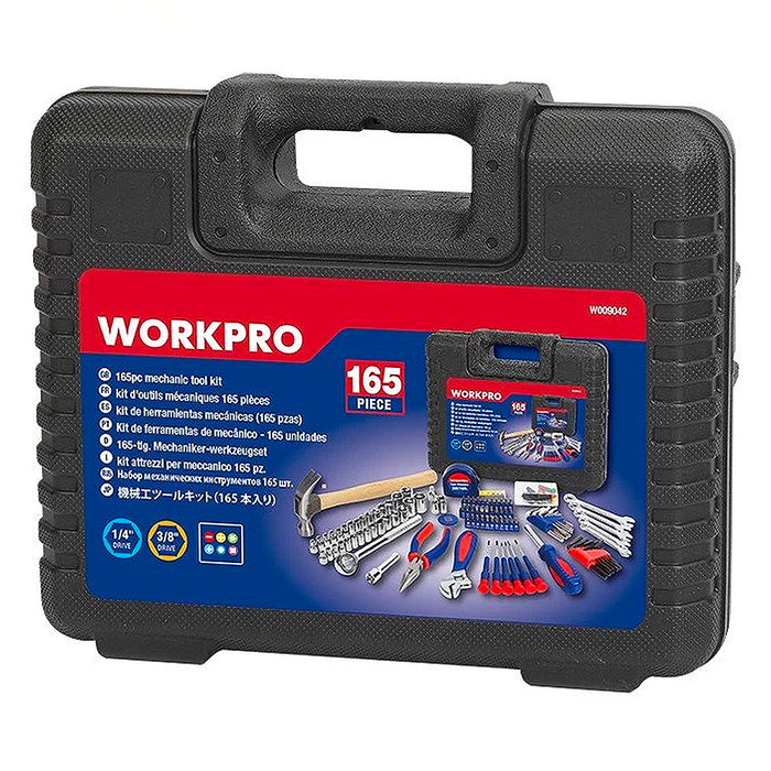 Bộ đồ nghề sửa chữa nhà 165 món đựng trong vali nhựa Workpro WP209022