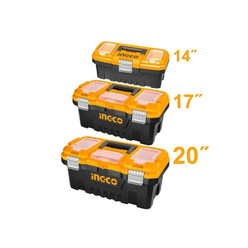 Bộ 3 hộp nhựa đựng công cụ 14"+17"+20" (khóa
kim loại) INGCO PBXK0302