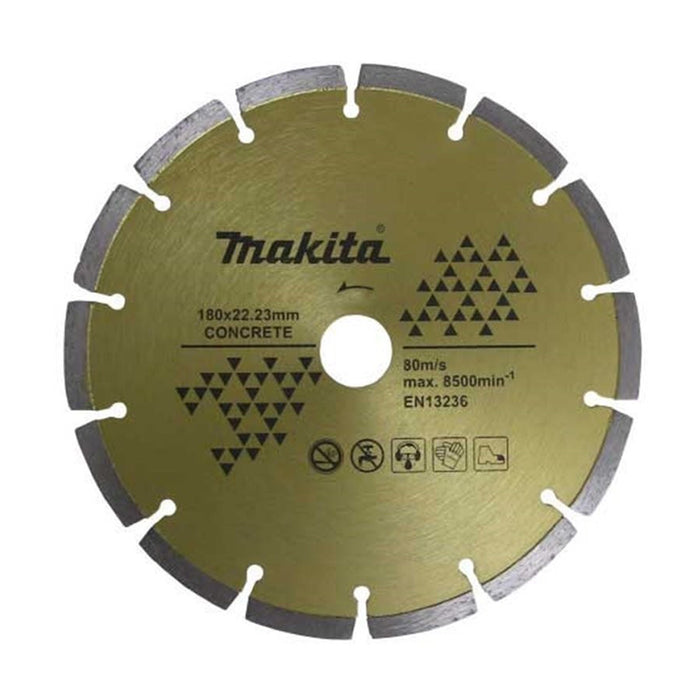Lưỡi cắt kim cương phân đoạn dùng cho bê tông MAKITA (cốt 25.4mm)(cho máy mài 180mm, máy cắt 180mm)(cấp 3 sao)