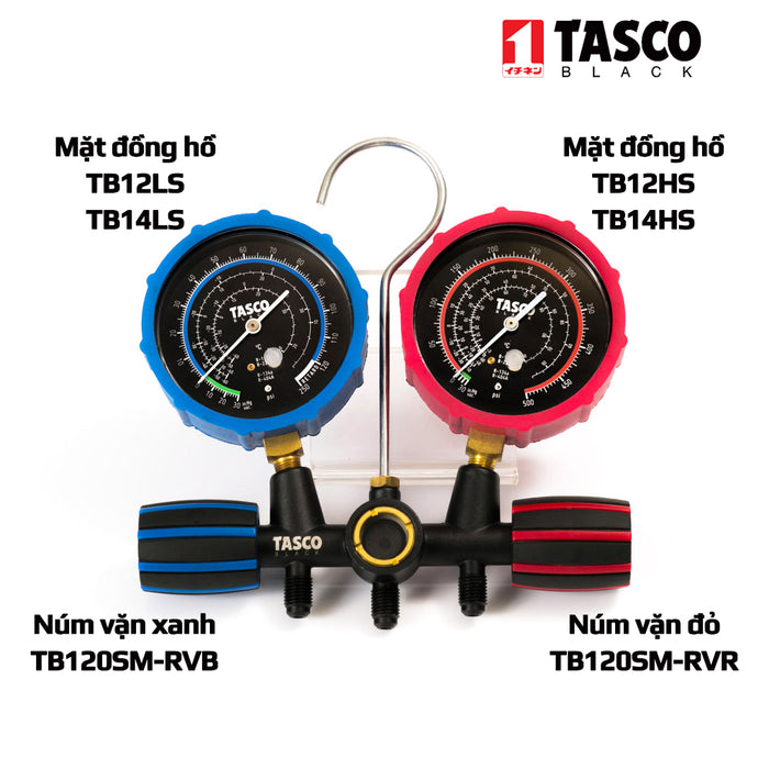 TASCO BLACK TB14LS - Mặt đồng hồ áp thấp TB140SM II