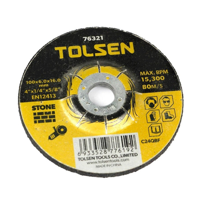 Đĩa cắt đá 100x6x16mm TOLSEN 76321 (Type 27)