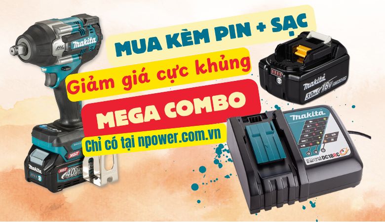 NPOWER | NAVITECH triển khai chương trình Khuyến mãi Makita Mega Combo Q3 2025 - Giảm giá khi mua máy pin kèm pin và sạc