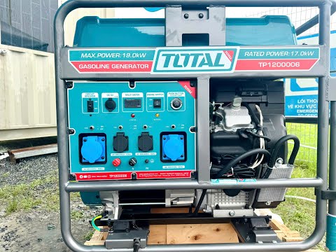Hướng dẫn khởi động máy phát điện dùng xăng, công suất 19KW, TOTAL TP1200006
