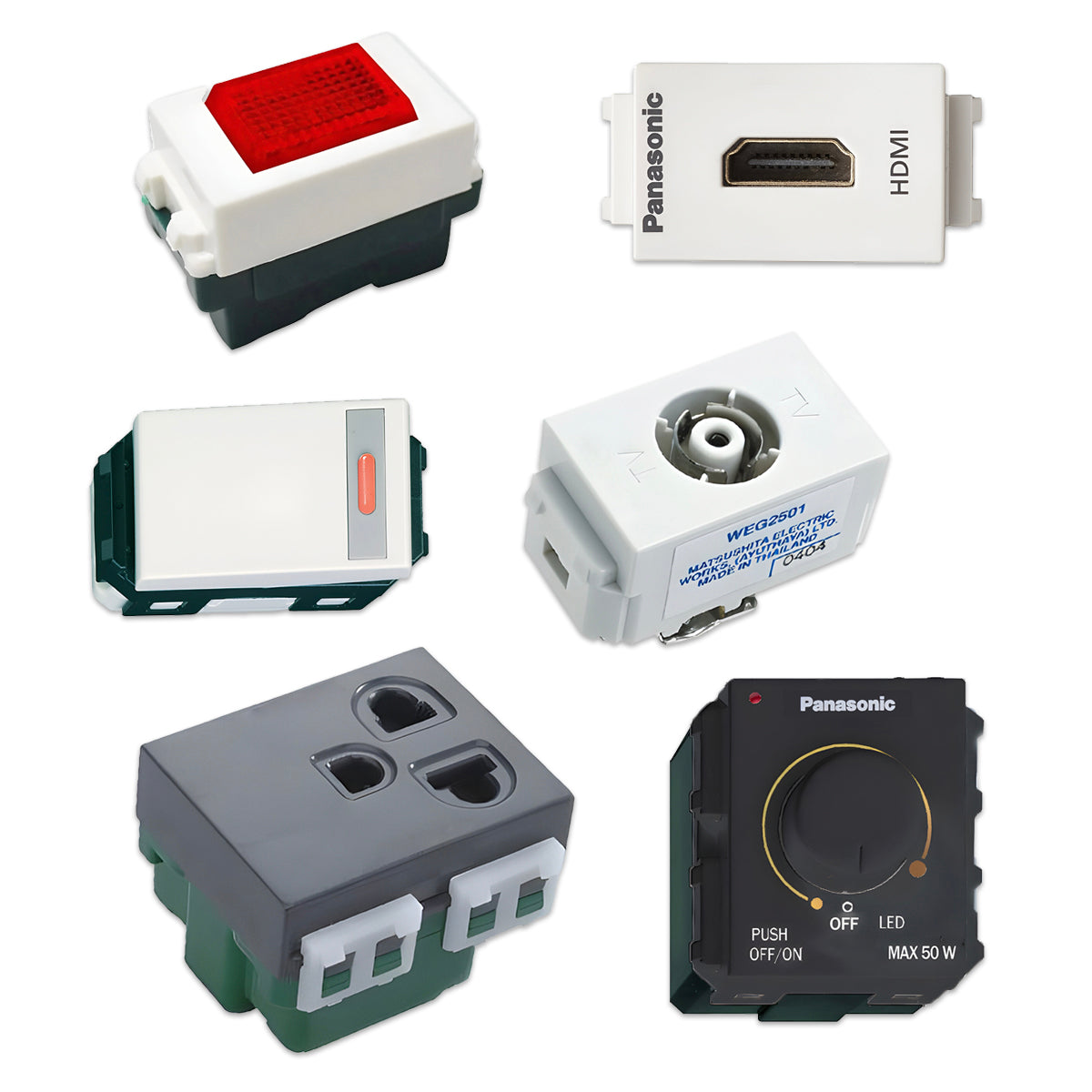 Phụ kiện công tắc và ổ cắm lắp đế âm đế nổi