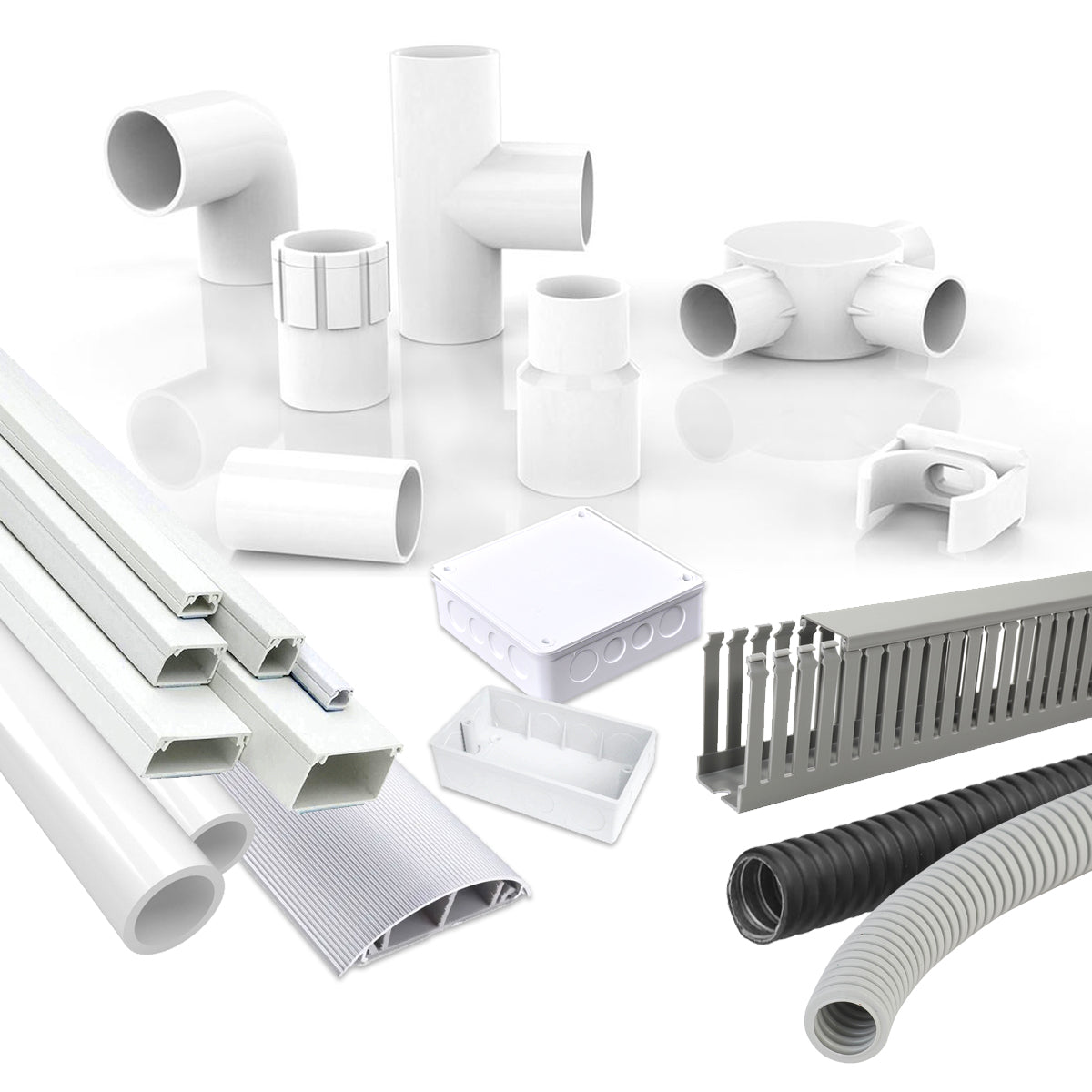 Nẹp điện ống luồn & phụ kiện