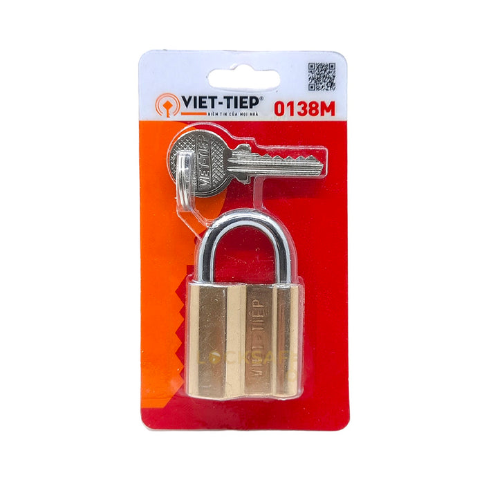 Khóa treo đồng Việt Tiệp (kèm 3 chìa vặn)