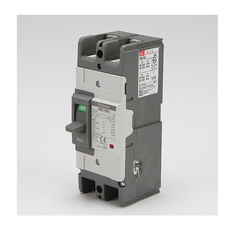 Cầu dao tự động MCCB 2P LS, tải danh định từ 5A ~ 400A, dòng cắt từ 25kA - 85kA