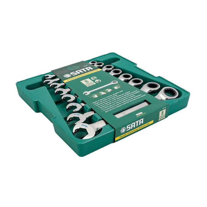 Bộ cờ lê vòng miệng tự động 8 chi tiết SATA 09079