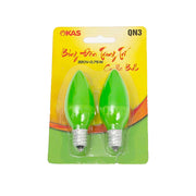Bóng LED Quả Nhót SOPOKA QN3 màu xanh lá, đuôi E12, tiết kiệm điện, bền bỉ cho đèn thờ và trang trí.