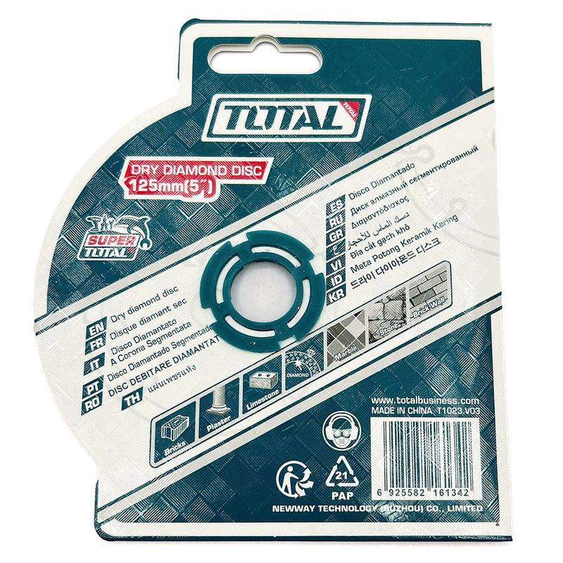 Đĩa cắt gạch khô có phủ hợp kim nhân tạo 125mm TOTAL TAC2111253
