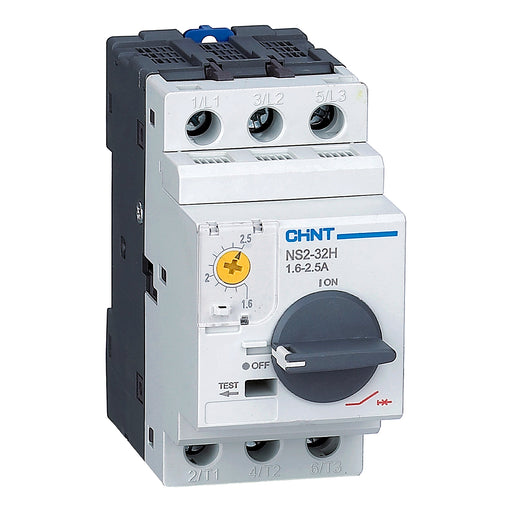 Bộ khởi động động cơ trực tiếp Chint NS2-32H, 3P dãi điện áp rộng 230V/240V, 400V/415V, 440V, 500V, 690V lắp thanh ray. Chứng chỉ CE, UL, EACH, Intertek