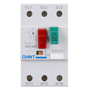 Bộ khởi động động cơ trực tiếp Chint NS2-80B, 3P dãi điện áp rộng 230V/240V, 400V/415V, 440V, 500V, 690V, công suất 11kW - 40kW lắp thanh ray. Chứng chỉ CE, UL, EACH, Intertek