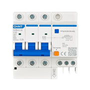 Cầu dao chống giật kết hợp với bảo vệ quá tải, ngắn mạch Chint NXBLE-32/63, tải định mức từ 6A ~ 63A, dòng cắt 6kA, dòng rò 30mA 