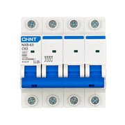 Cầu dao tự động loại nhỏ MCB Chint NXB-63 series, tải danh định từ 6A -63A, dòng cắt 6kA. Tiêu chuẩn quốc tế 