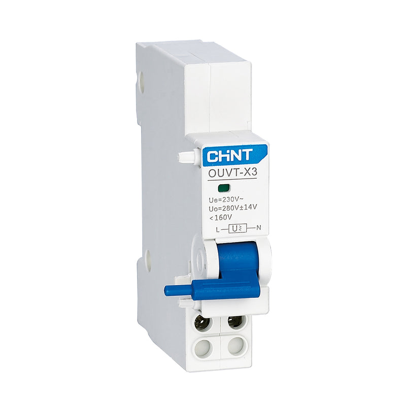 Cuộn bảo vệ thấp áp và quá áp Chint OUVT-X3 dùng cho các MCB, RCBO 