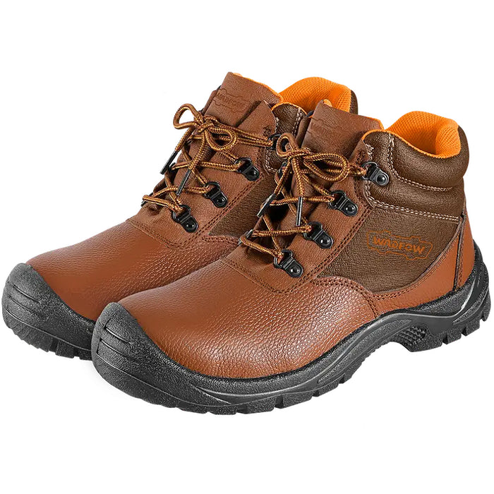 Giày bảo hộ da Wadfow, kích thước từ 39 - 43. chất liệu mũi và đế giày bằng thép, cấp độ an toàn S1P