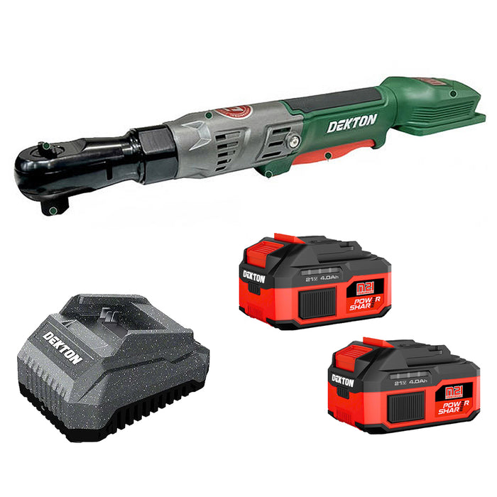 Máy siết bu lông góc 1/2 inch Dekton M21-RW90BL dùng pin 21V, lực siết 90Nm