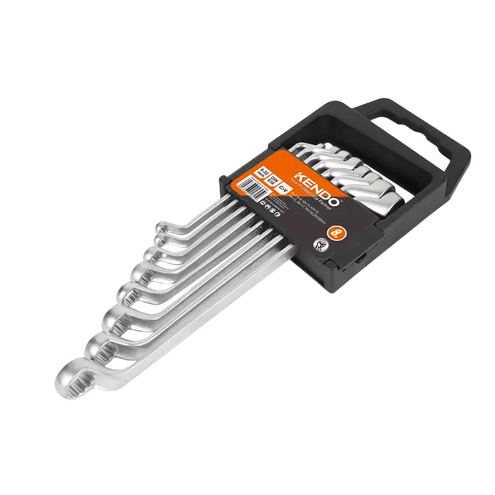 Bộ cờ lê 2 đầu vòng 8 chi tiết Kendo 15845, vật liệu thép Cr-V