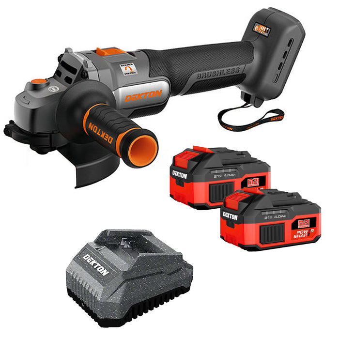 Máy mài góc Dekton M21-AG9600PRO dùng pin 21V, đường kính lưỡi 100mm