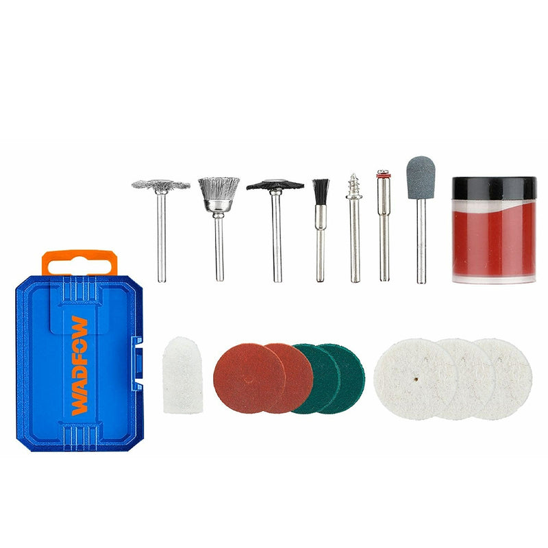Bộ đá mài mịn, đánh bóng dùng cho máy mài khuôn 22 chi tiết Wadfow WRR6022