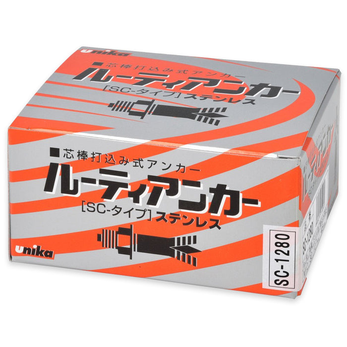 Tắc kê nở đinh SC-Type hệ mét và inch Unika, chất liệu thép không gỉ, chuyên dùng cho bê tông, đá. Chứng nhận JCAA