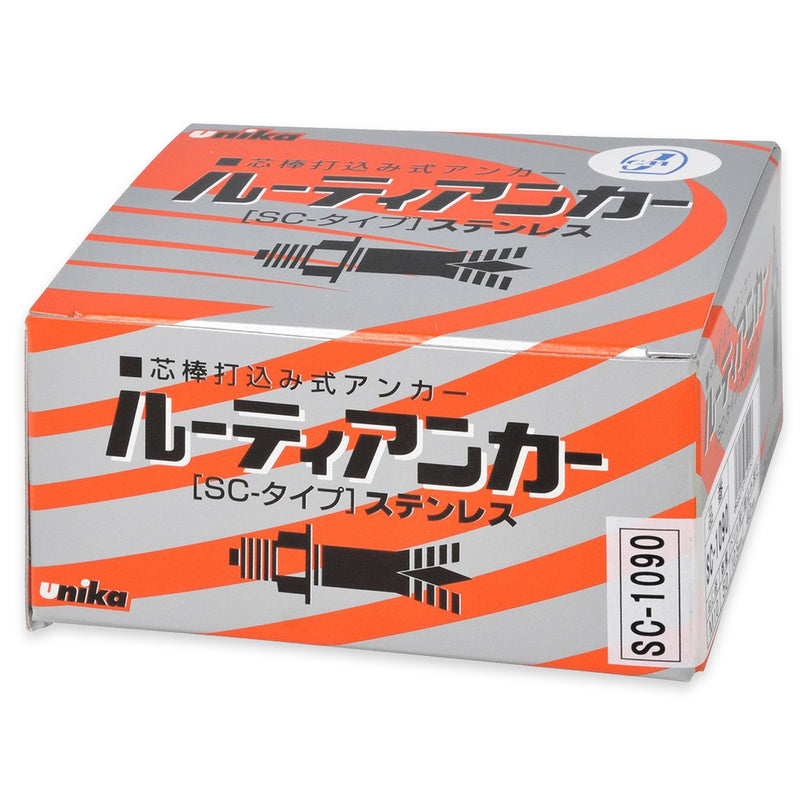 Tắc kê nở đinh SC-Type hệ mét và inch Unika, chất liệu thép không gỉ, chuyên dùng cho bê tông, đá. Chứng nhận JCAA
