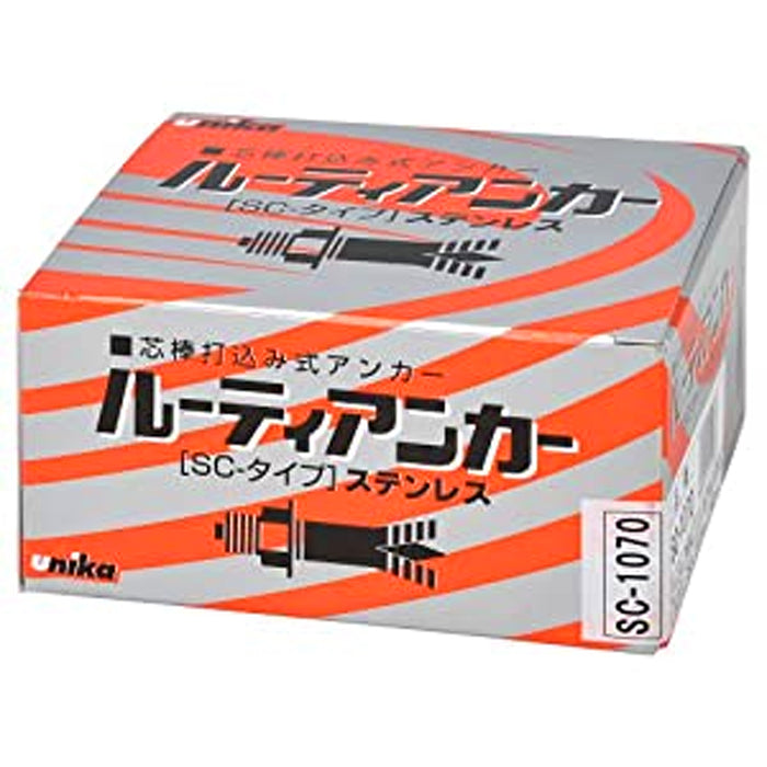 Tắc kê nở đinh SC-Type hệ mét và inch Unika, chất liệu thép không gỉ, chuyên dùng cho bê tông, đá. Chứng nhận JCAA