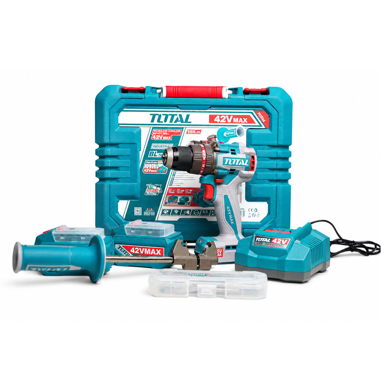Máy khoan búa Total TIDLI429982 dùng Pin 42V, đầu kẹp 13mm
