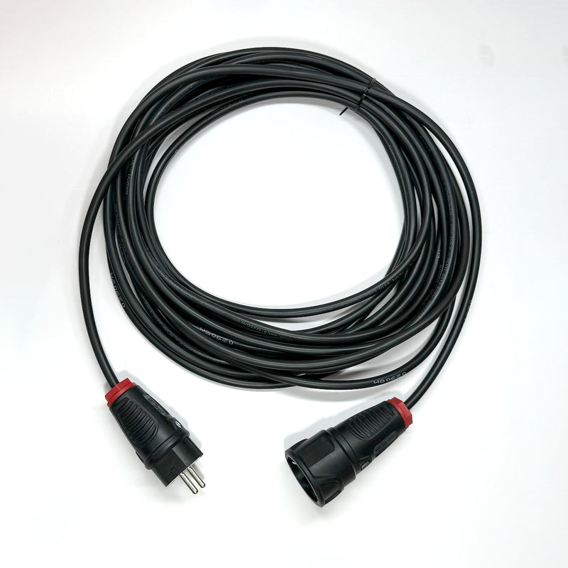 Bộ dây 2 phích cắm âm dương tiêu chuẩn công nghiệp, chịu tải 16A, điện áp 250V, có chân tiếp địa, kháng bụi và nước