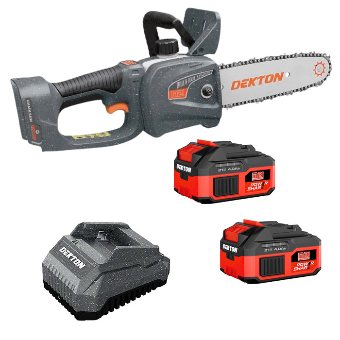 Máy cưa xích Dekton M21-CS08BL dùng pin 21V, chiều dài lam 200mm