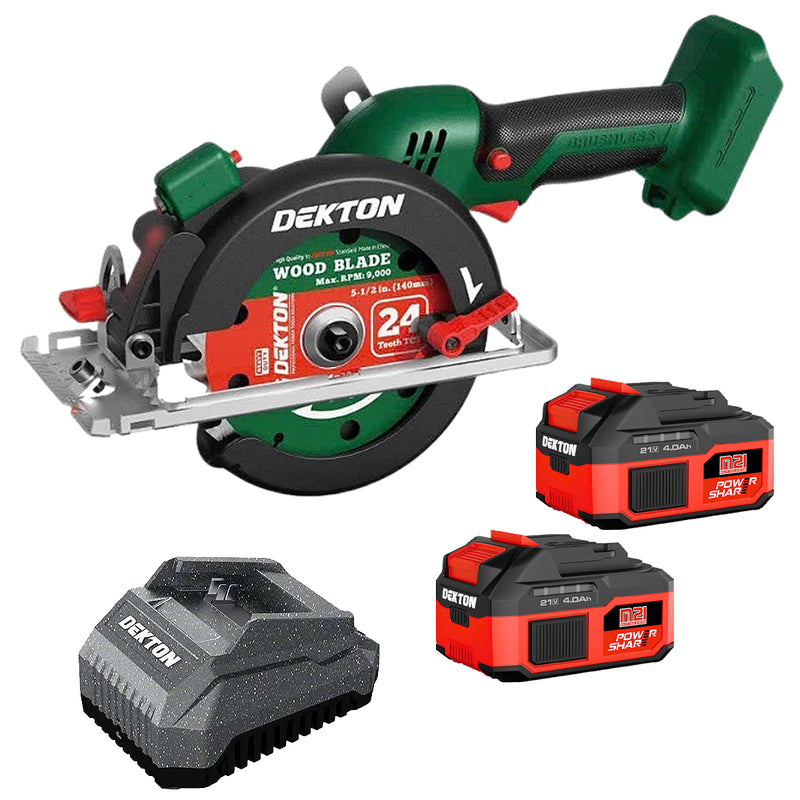 Máy cưa đĩa Dekton M21-CS05BL dùng pin 21V, đường kính lưỡi 140mm