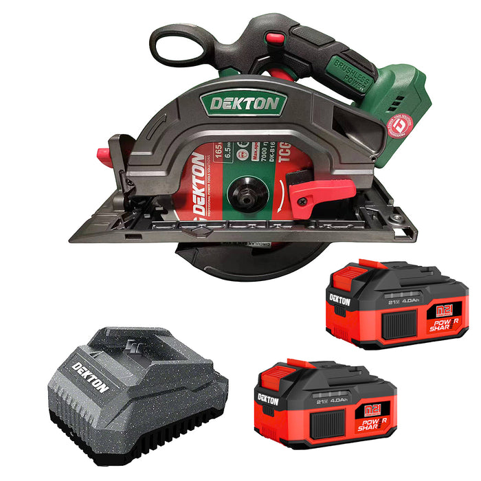 Máy cưa đĩa Dekton M21-CG165BL dùng pin 21V, đường kính lưỡi 165mm