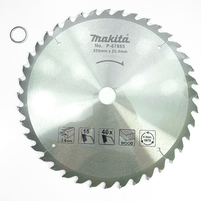 Lưỡi cưa gỗ TCT Makita dòng sản phẩm kinh tế, đường kính 255mm, số răng từ 40-60, lỗ cốt 25.4mm dùng cho máy cưa đĩa ( Cấp 2 sao )