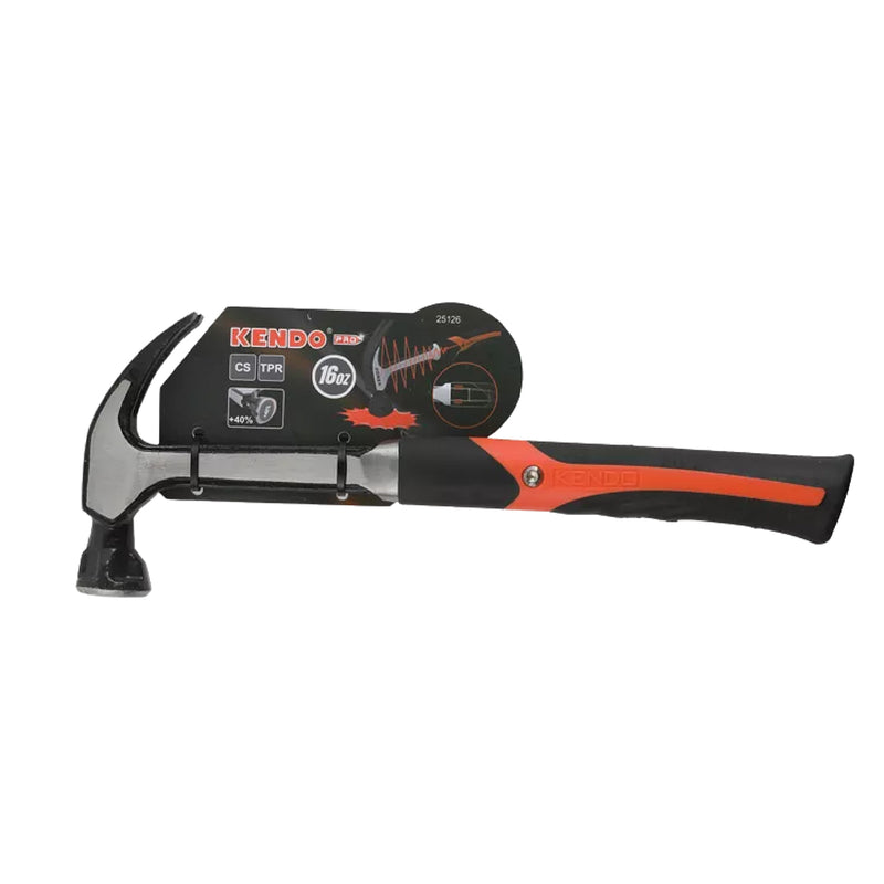 Búa sừng dê chống rung Kendo 25126, trọng lượng 450g (16oz), tay cầm bọc nhựa