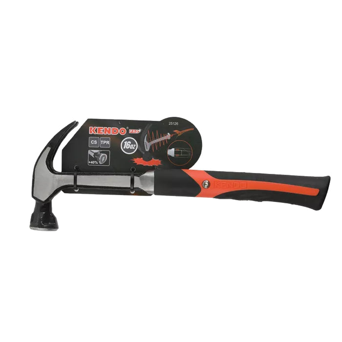 Búa sừng dê chống rung Kendo 25126, trọng lượng 450g (16oz), tay cầm bọc nhựa