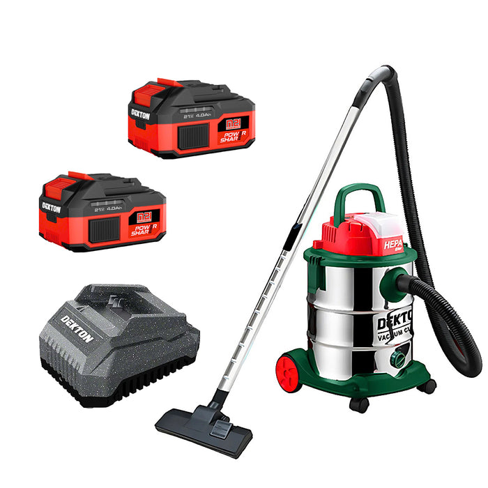 Máy hút bụi đa năng 25L Dekton M21-HB25PRO dùng pin 21V, công suất 160W (Khô/Nước/Thổi)