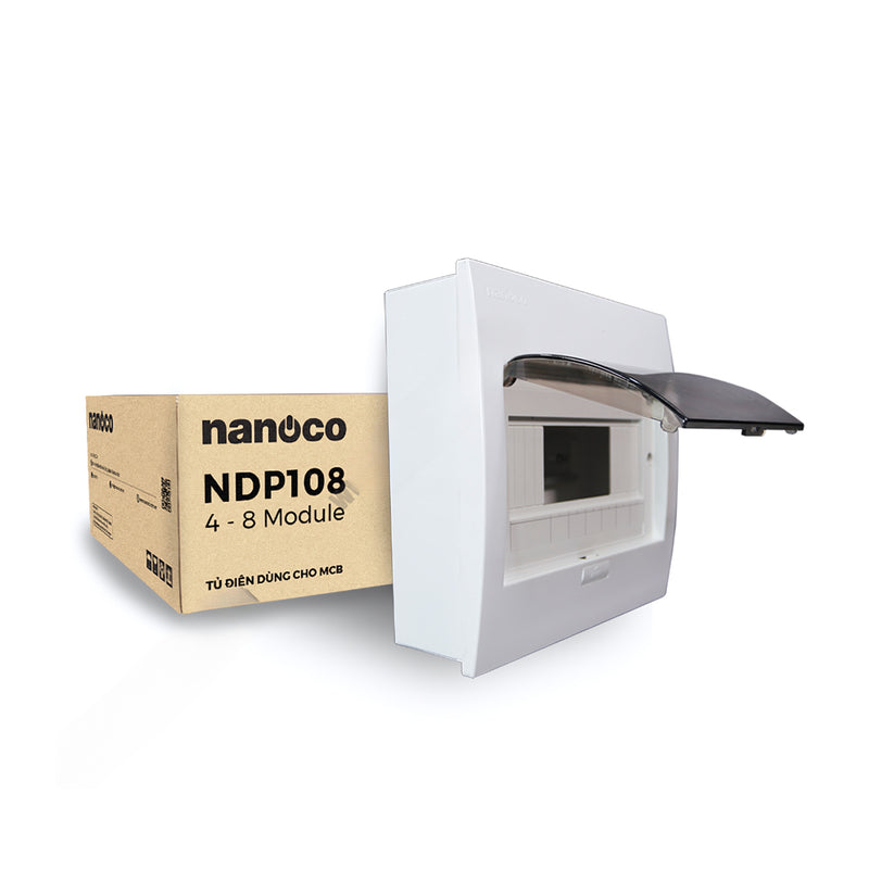 Tủ điện âm tường Nanoco lắp được từ 2 ~ 28 đường (2~28 module)
