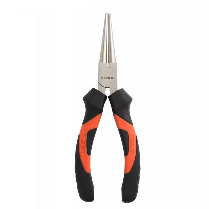 Kìm nhọn mũi tròn Kendo 10601 dài 6 inch (160mm) vật liệu thép carbon mạ nickel