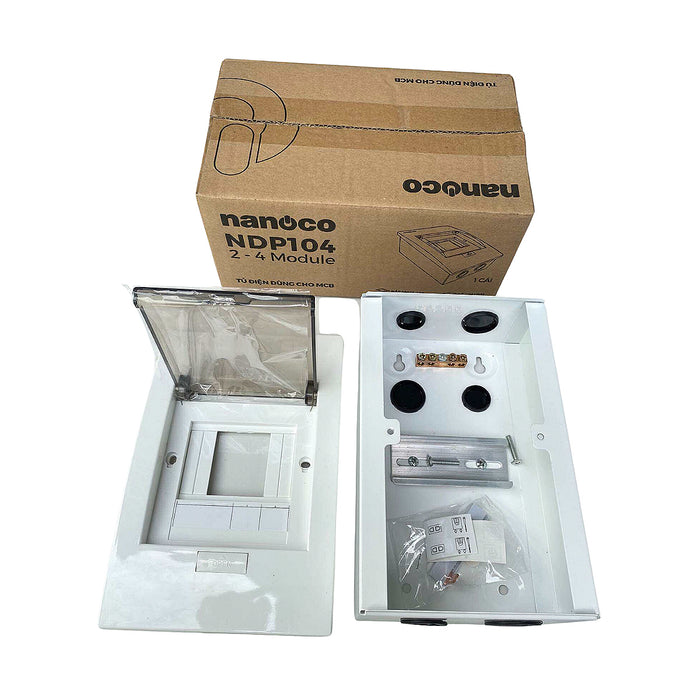 Tủ điện âm tường Nanoco lắp được từ 2 ~ 28 đường (2~28 module)